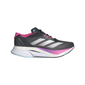 Adidas Adizero Boston 12 (Womens) - Grey Five/Crystal Jade/Lucid Pink