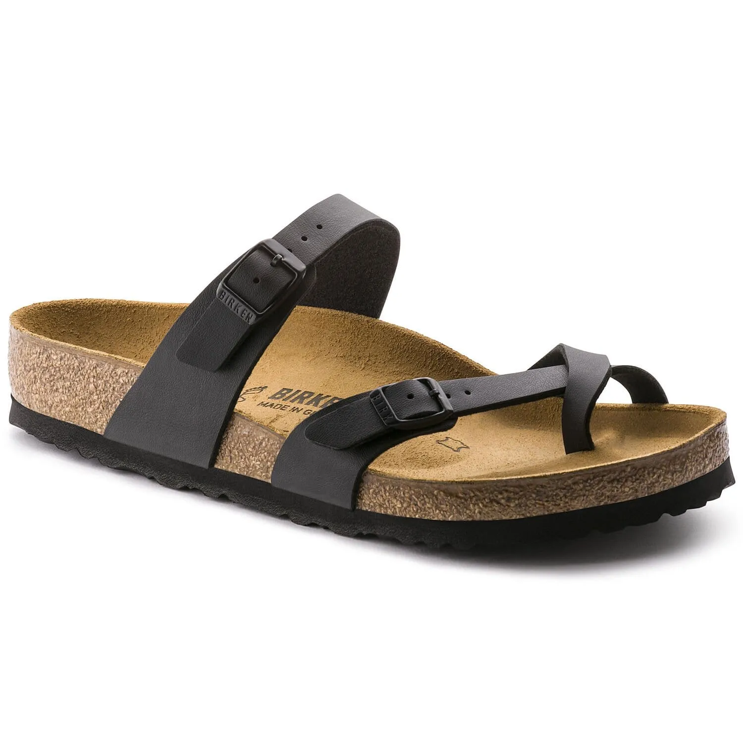 Birkenstock Mayari Black Birko-Flor Sandals - Regular