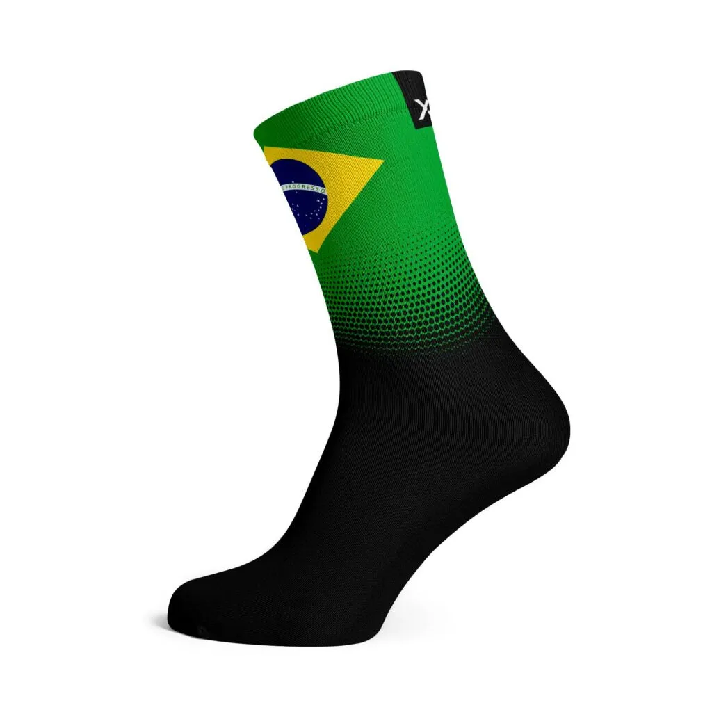 Brazil Flag Socks