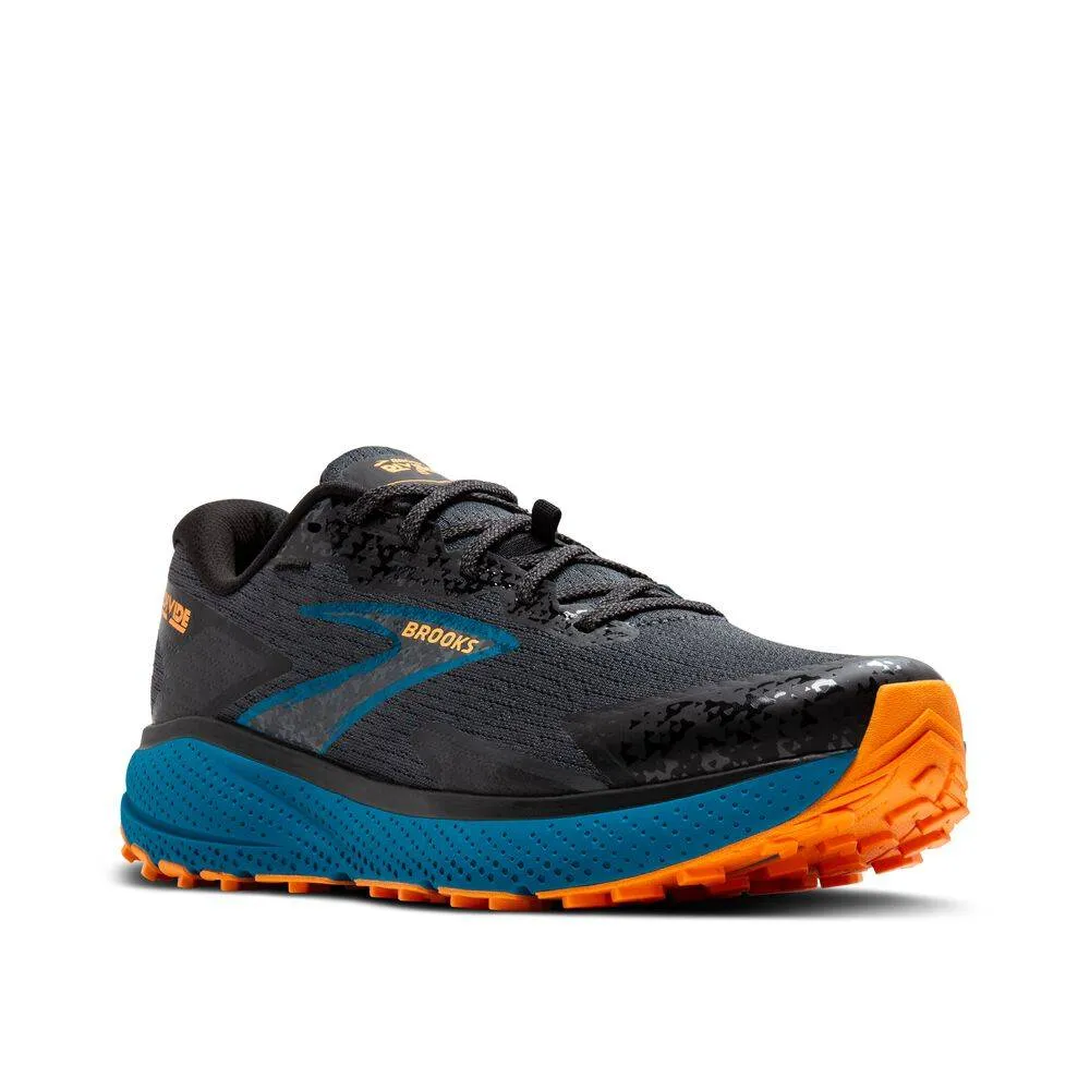 Brooks Divide 5 (Mens) - Ebony/Blue Sapphire/Orange