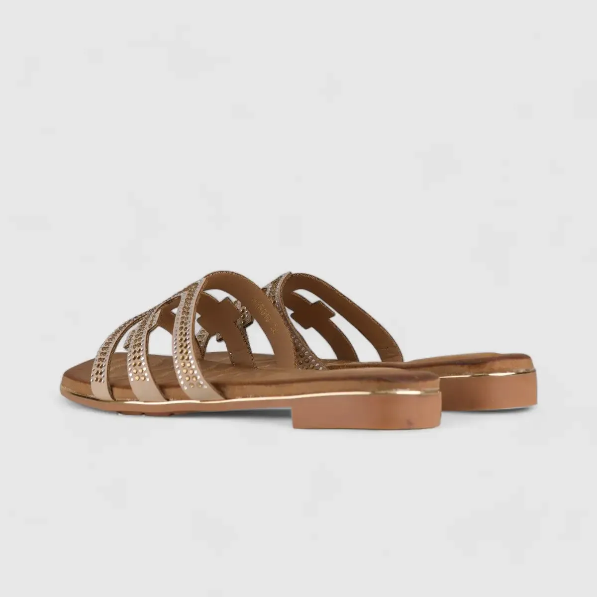 Bulbul Flat Bling  Sandal Beige HAR010