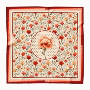 Carnation Silk Scarf 90