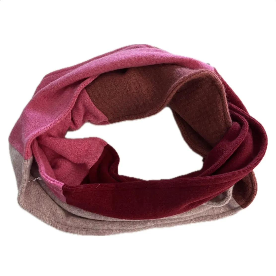 Cashmere Circle Scarf Shades of Pink 247