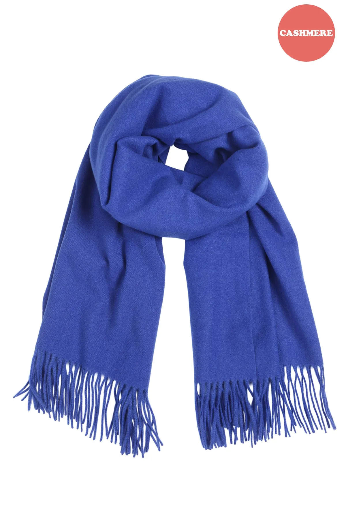 CASHMERE FRINGE WRAP LONG SCARF