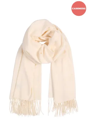 CASHMERE FRINGE WRAP LONG SCARF