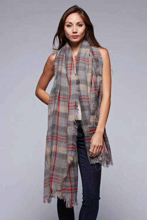 Cozy Cabin Plaid Scarf