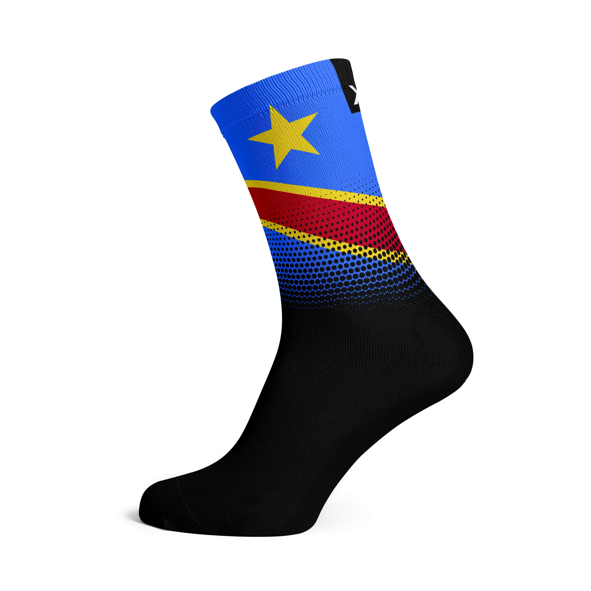 Democratic Republic of the Congo Flag Socks