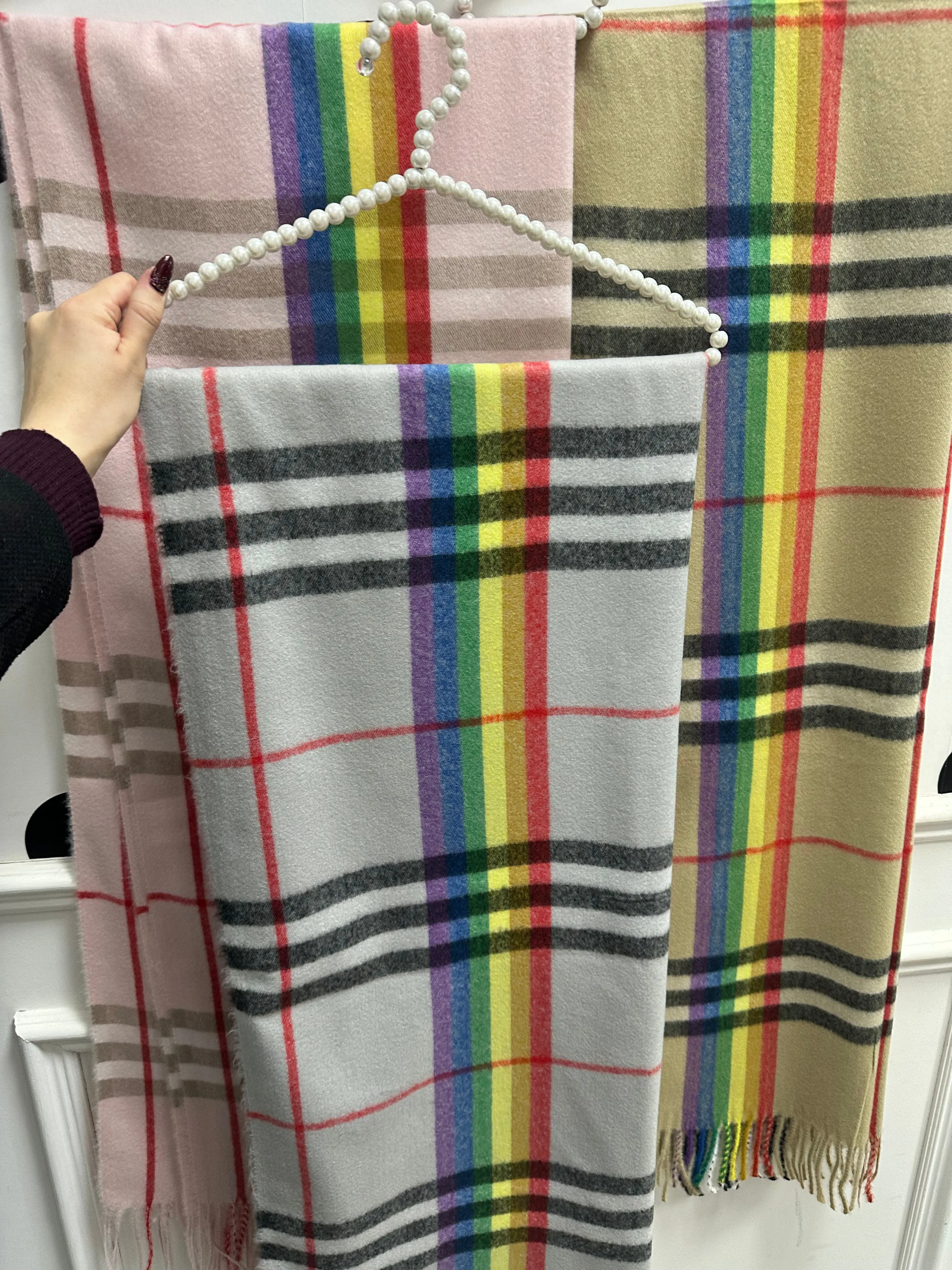 DMB Cashmere Blend Rainbow Scarf