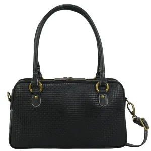 Heritage Leather Multi Compartment Satchel - 8038