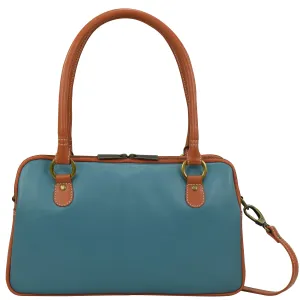 Heritage Leather Multi Compartment Satchel - 8038