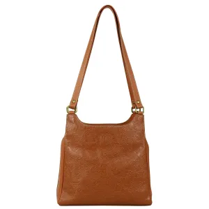 Heritage Leather Triple Compartment Satchel - 7001