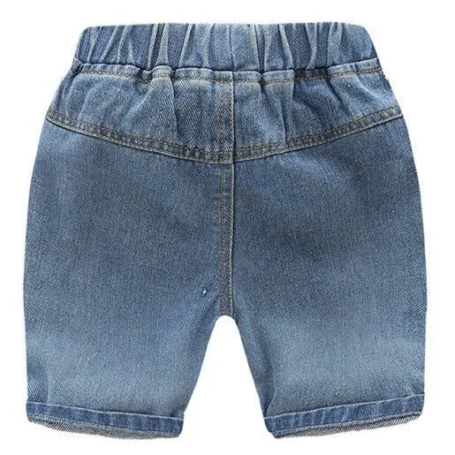 Hot Sale Baby Kid Denim Cute Cartoon Pattern Jean Shorts