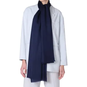 Me and K Twill Cashmere Scarf, Sudd Navy