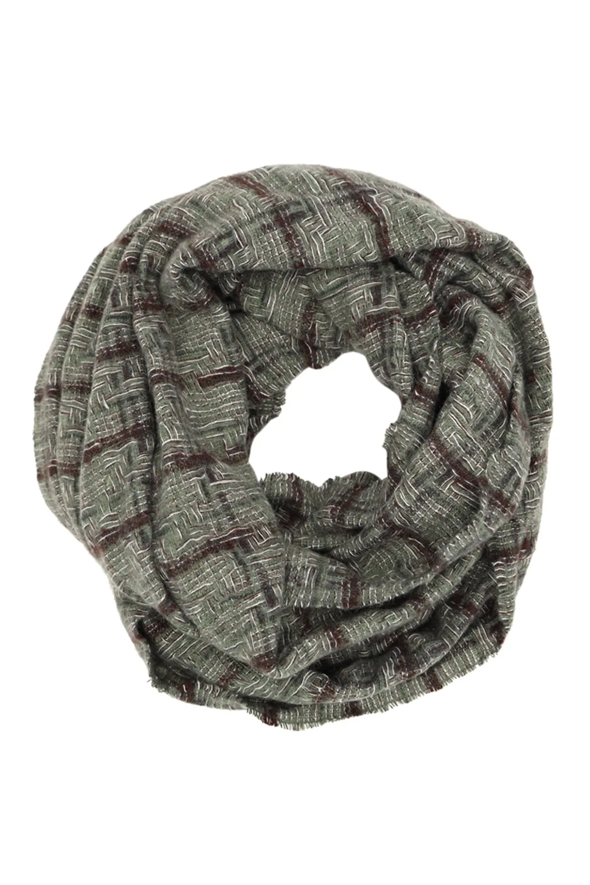 PLAID INFINITY SCARF