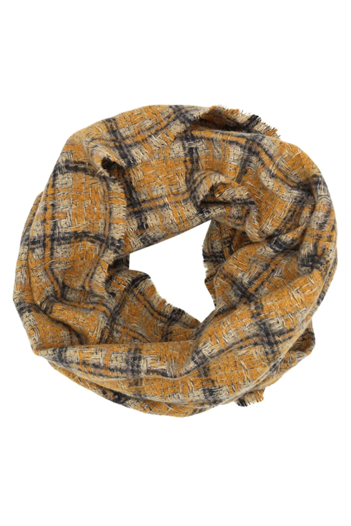 PLAID INFINITY SCARF