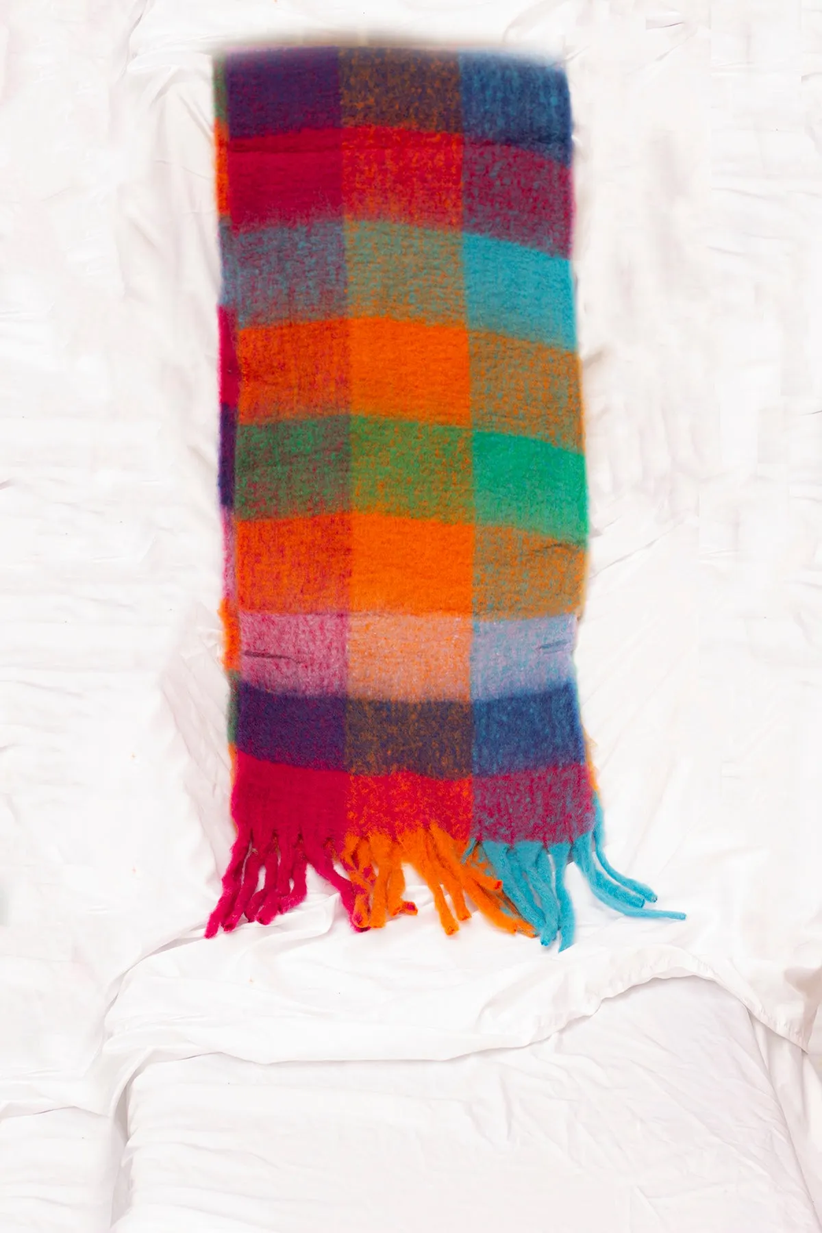 Plaid Warm Wrap Scarf