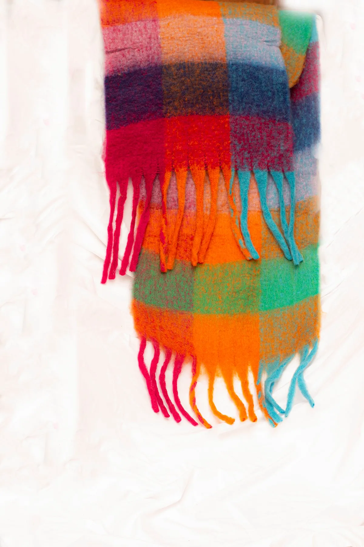 Plaid Warm Wrap Scarf