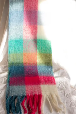 Plaid Warm Wrap Scarf