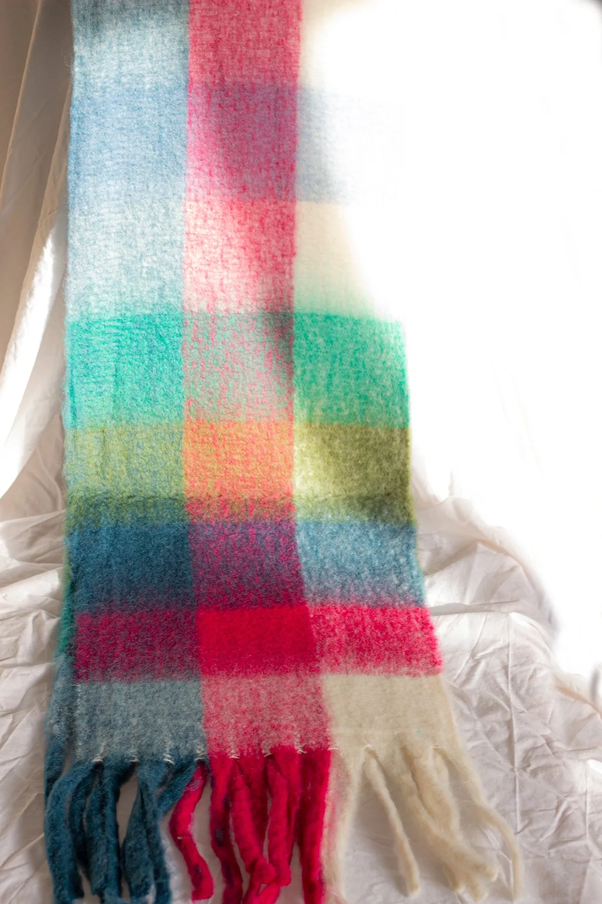 Plaid Warm Wrap Scarf