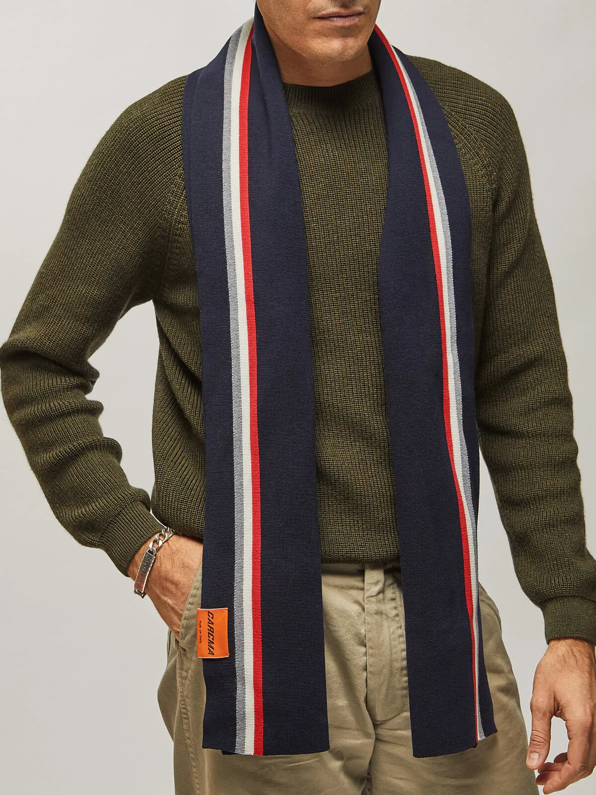 Racing Scarf in Navy