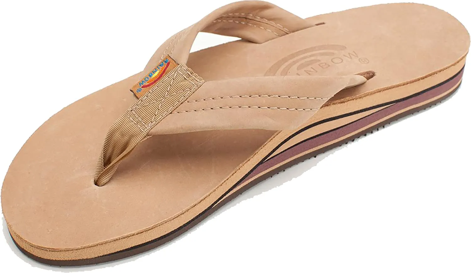 Rainbow Sandals Premier Leather Men's Double Layer w/ Arch  - Sierra Brown