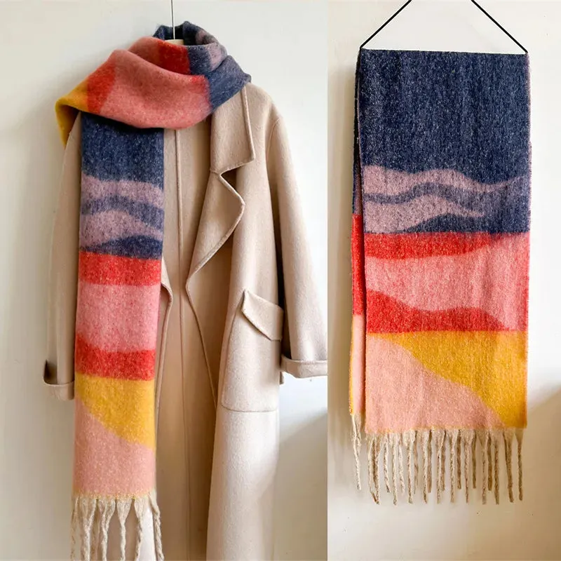 SBD  Fringe Scarf Fashion Winter Warm