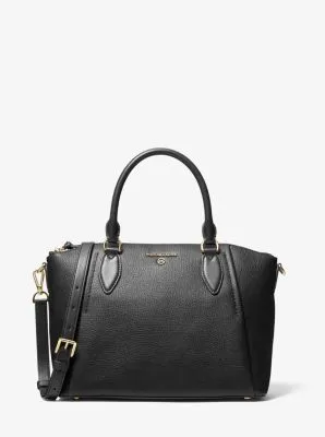 Sienna Medium Pebbled Leather Satchel