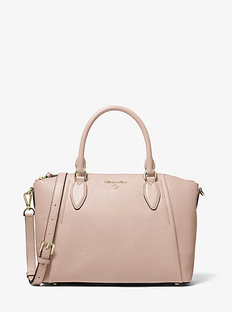Sienna Medium Pebbled Leather Satchel