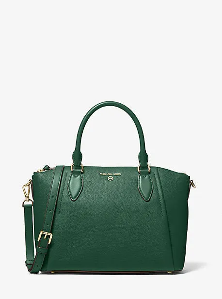 Sienna Medium Pebbled Leather Satchel
