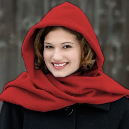 Stella Fleece Hooded Wraparound Scarf