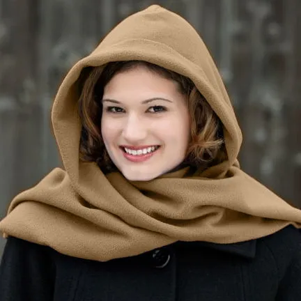 Stella Fleece Hooded Wraparound Scarf