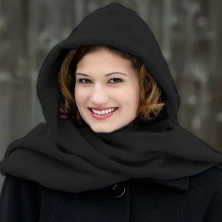 Stella Fleece Hooded Wraparound Scarf