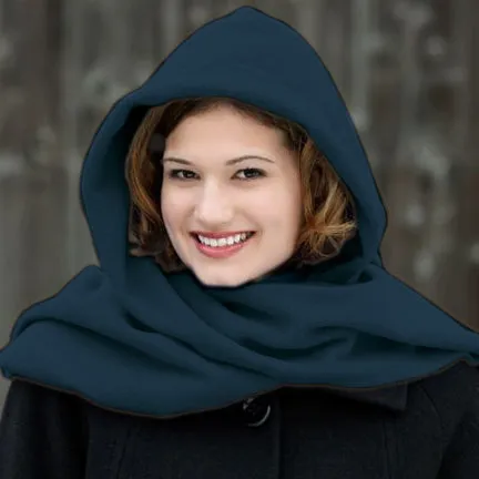 Stella Fleece Hooded Wraparound Scarf