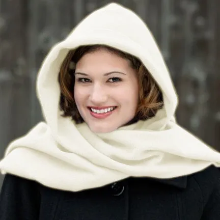 Stella Fleece Hooded Wraparound Scarf