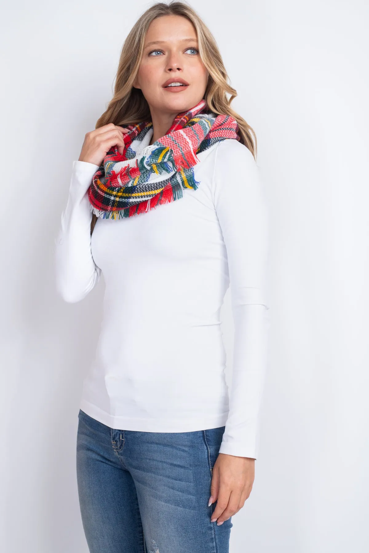 TARTAN INFINITY SCARF POLYESTER