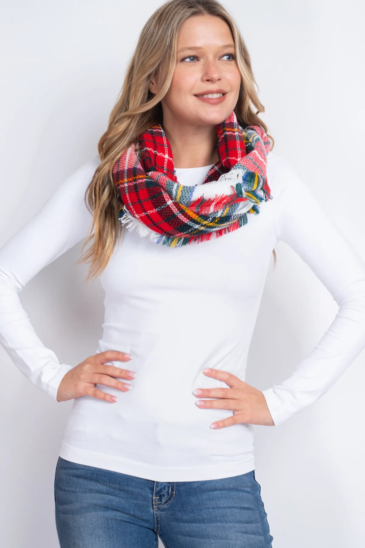 TARTAN INFINITY SCARF POLYESTER