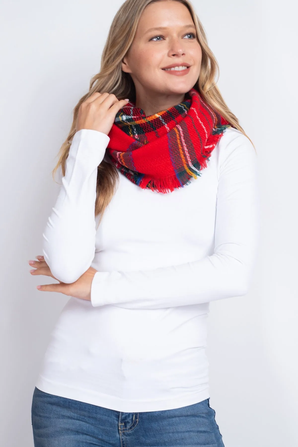 TARTAN INFINITY SCARF POLYESTER