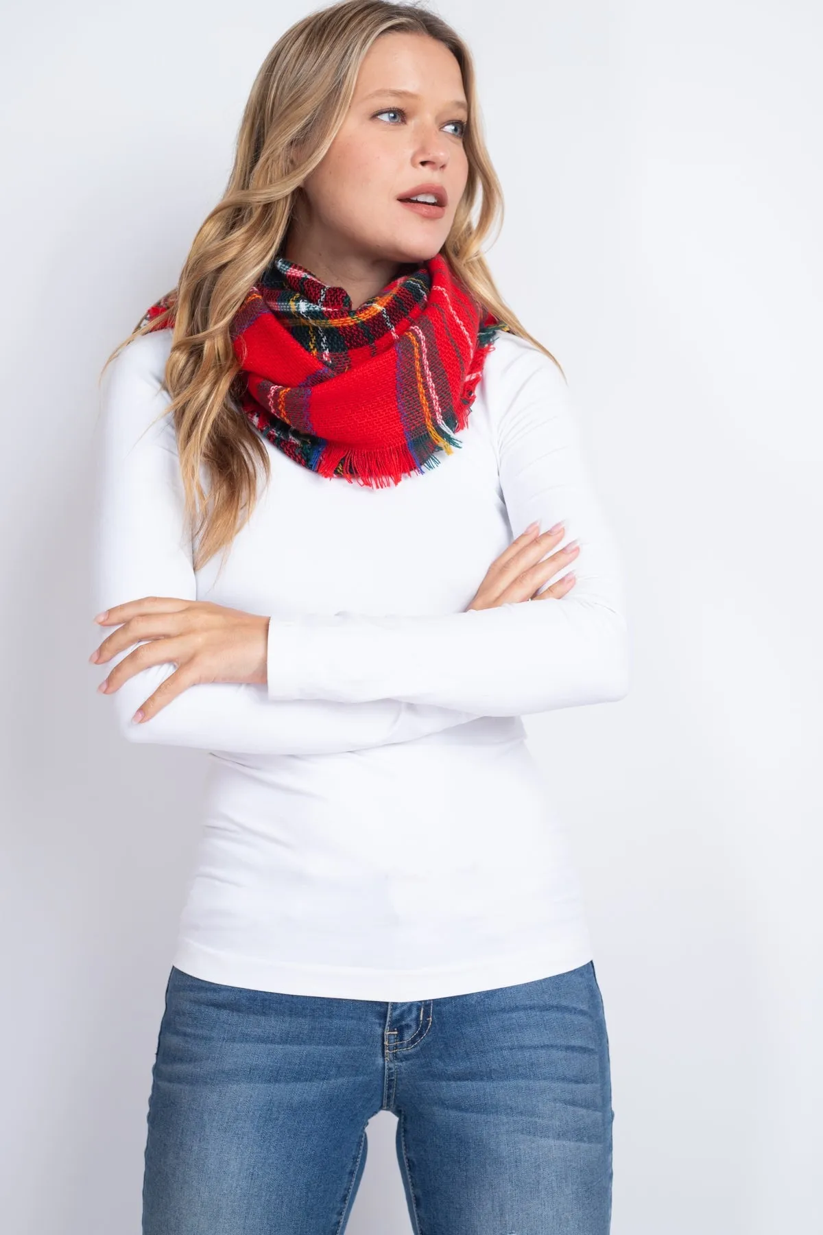 TARTAN INFINITY SCARF POLYESTER