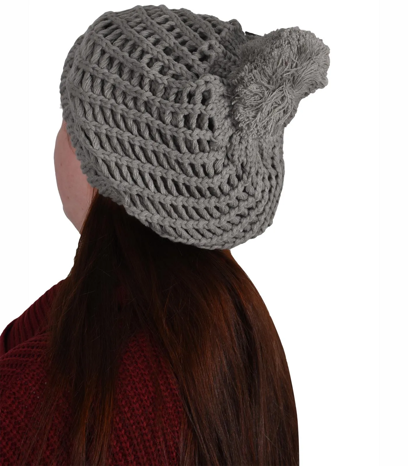 Womens Fleece Lined Beanie Hat