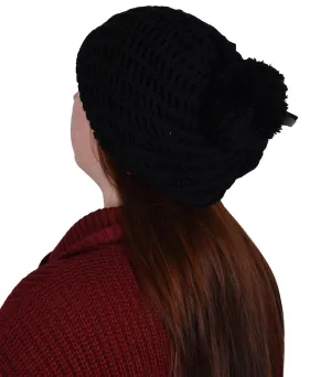 Womens Fleece Lined Beanie Hat